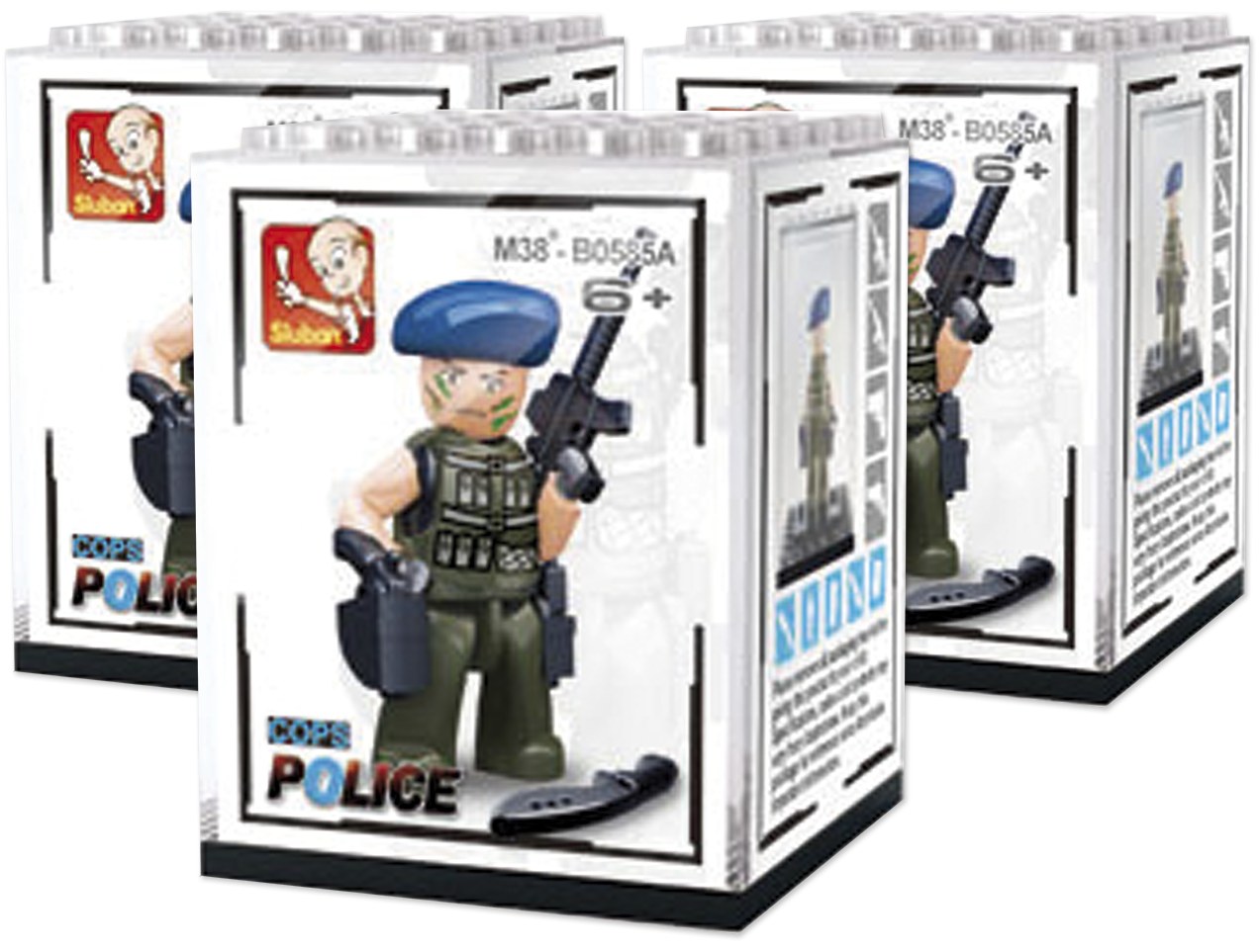 Hračka Sluban Policie figurky v Show boxech